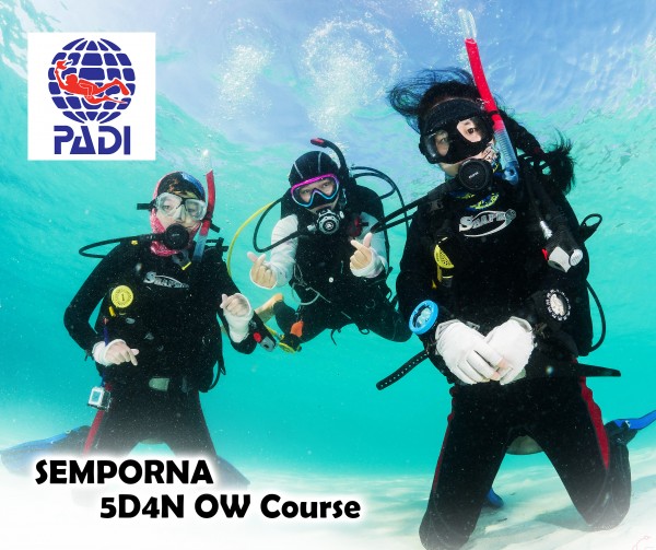 5D4N PADI OPEN WATER COURSE